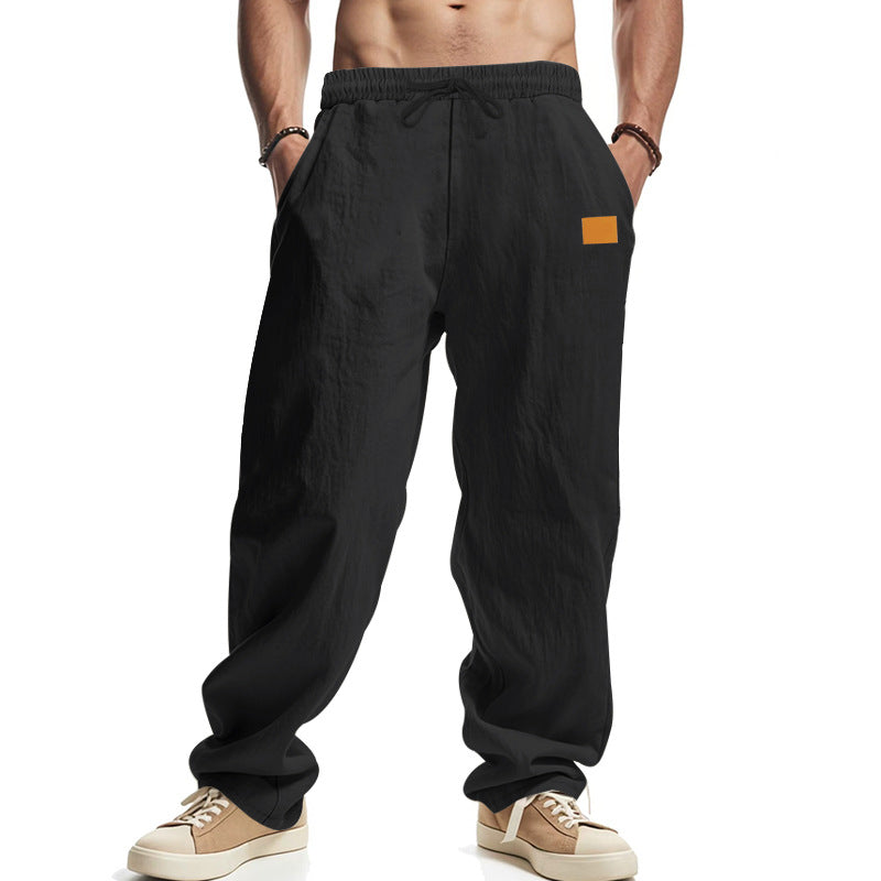 Herrenhose Leinenbaumwolle Elastisch Bequem