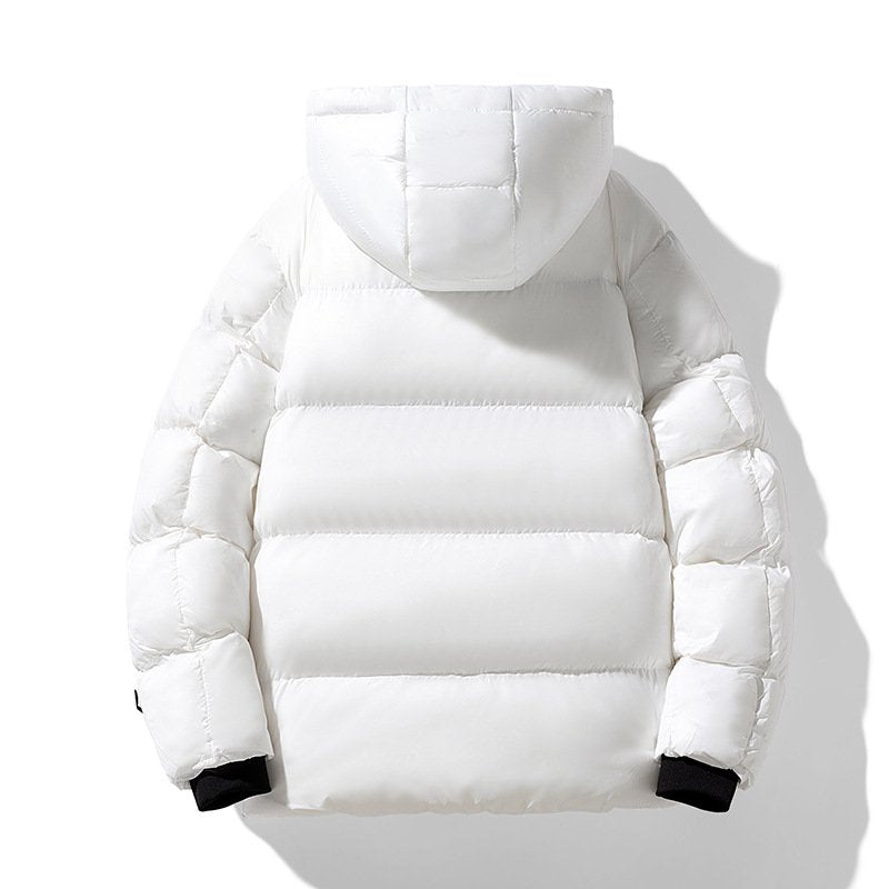 Herren Steppjacke Warm Isoliert Mit Kapuze