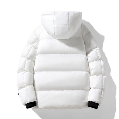 Herren Steppjacke Warm Isoliert Mit Kapuze