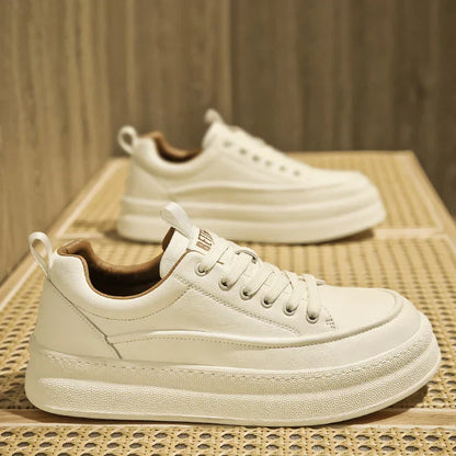 Herren Leder Sneaker Sportlich