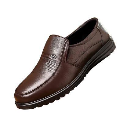 Herren Leder Loafer Schuhe Bequem Elegant Schwarz - Norvielle