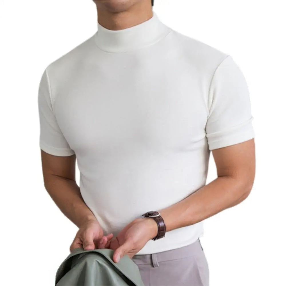 Herren Kurzarmshirt Atmungsaktiv Rollkragen Leicht - Norvielle