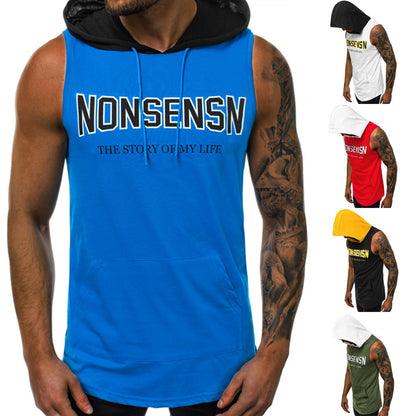 Herren Tanktop Ärmellos Sportshirt Kapuzenlos - Norvielle