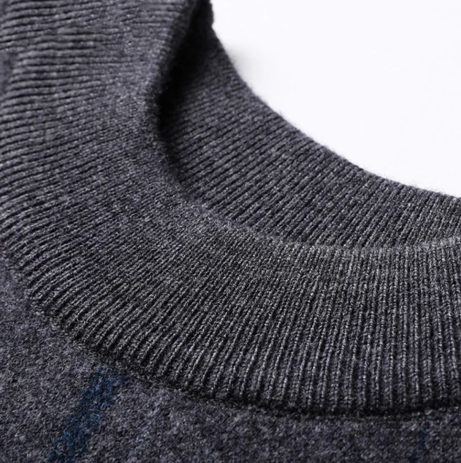 Herren Pullover Rundhals Hochwertig
