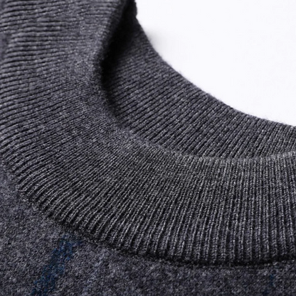 Herren Pullover Rundhals Hochwertig