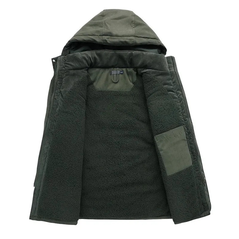 Herren Winterjacke Warm Isoliert Outdoor Stilvoll