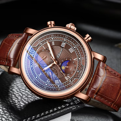 Herrenuhr Lederarmband Quarz