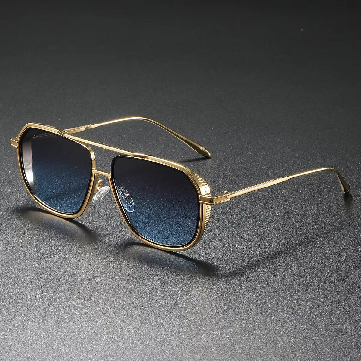 Herren Pilotenbrille Verlaufsglas Klassisch Elegantes Design Schwarz - Norvielle