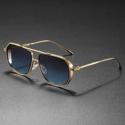 Herren Pilotenbrille Verlaufsglas Klassisch Elegantes Design Schwarz - Norvielle