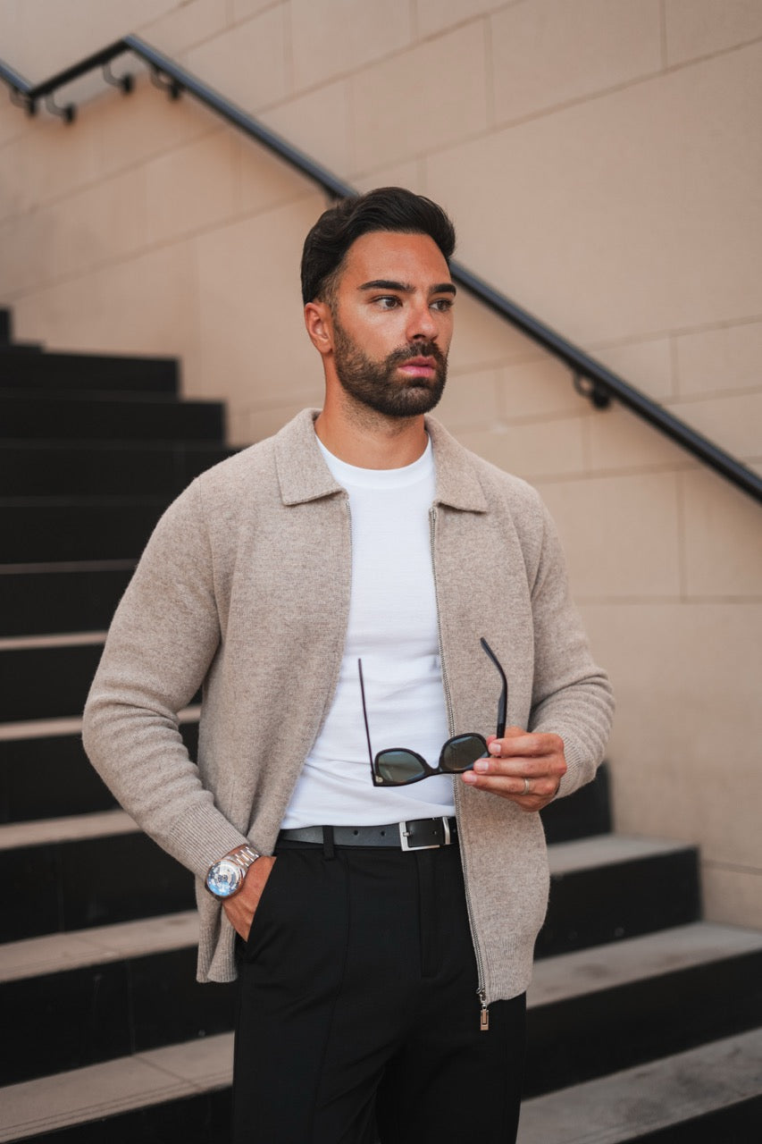 Herren Kaschmir Strickjacke Weich Elegant