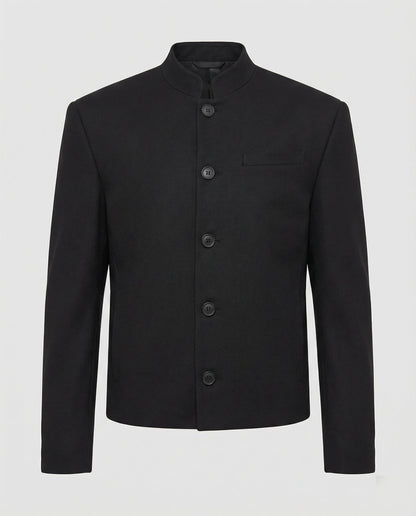 Herren Steppjacke Kurz Wolle