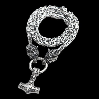 Männer Halskette Wikinger Edelstahl Schmuck - Norvielle