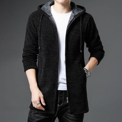 Herren Strickjacke Warm Fleecefutter Winter