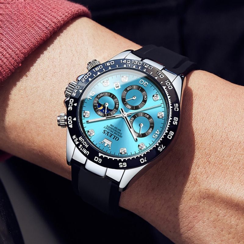 Herren Edelstahl Armbanduhr Elegantes Analogdesign