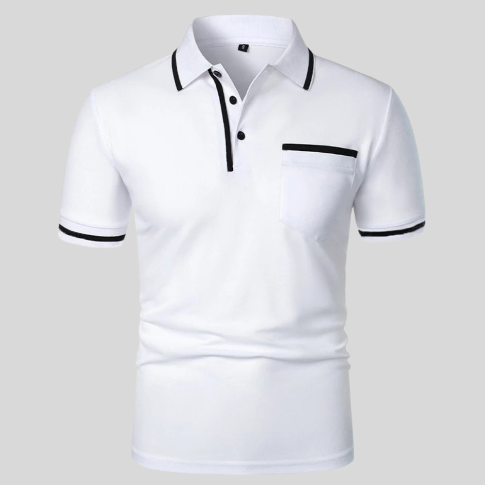 Herren Poloshirt Slim Fit Kurzarm Klassisch
