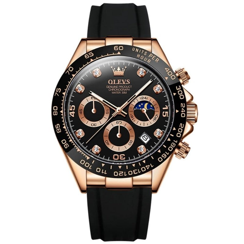 Herren Edelstahl Armbanduhr Elegantes Analogdesign