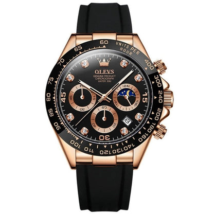 Herren Edelstahl Armbanduhr Elegantes Analogdesign