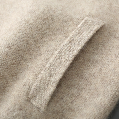 Herren Strickjacke Wollwarm mit Reißverschluss