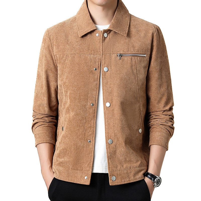 Herren Übergangsjacke Kord Klassisch Hochwertig