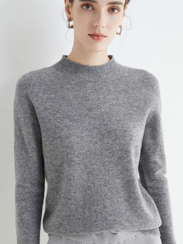 Damen Pullover Langarm Elegantes Design