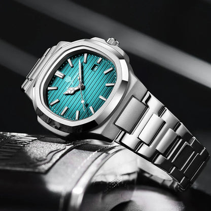 Herren Edelstahl Armbanduhr Slim Elegant - Norvielle