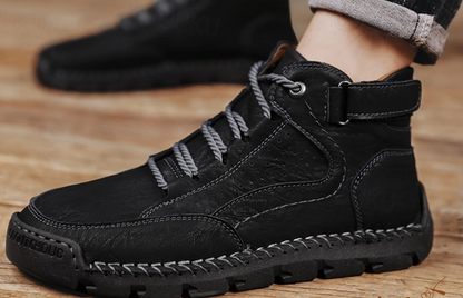 Herren Wanderschuhe Leder Orthopädisch Bequem