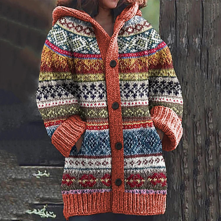 Damen Strickjacke Mit Knöpfen Bequem Warm