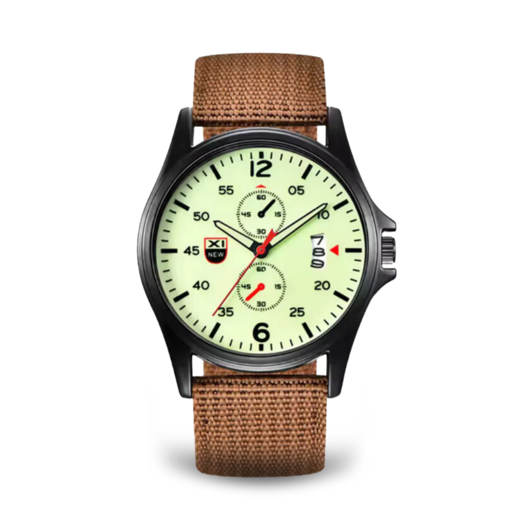 Herren Quarz Uhr Militärstil