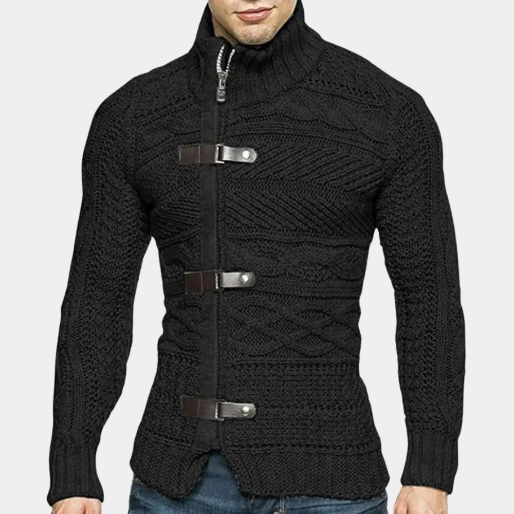 Herren Rollkragenpullover Merinowolle Warm Klassisch