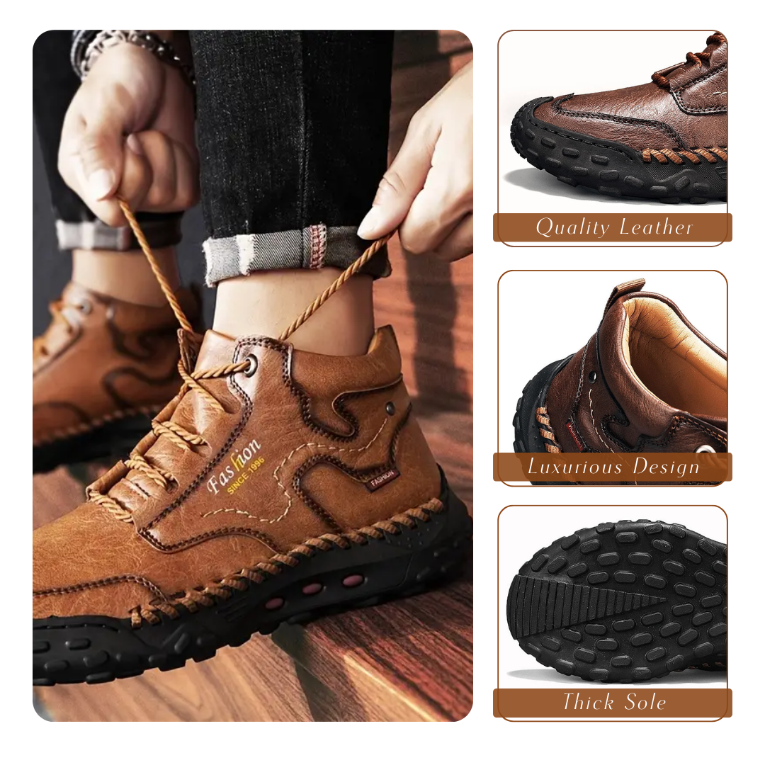Herren Orthopädische Stiefel Elegant Leder