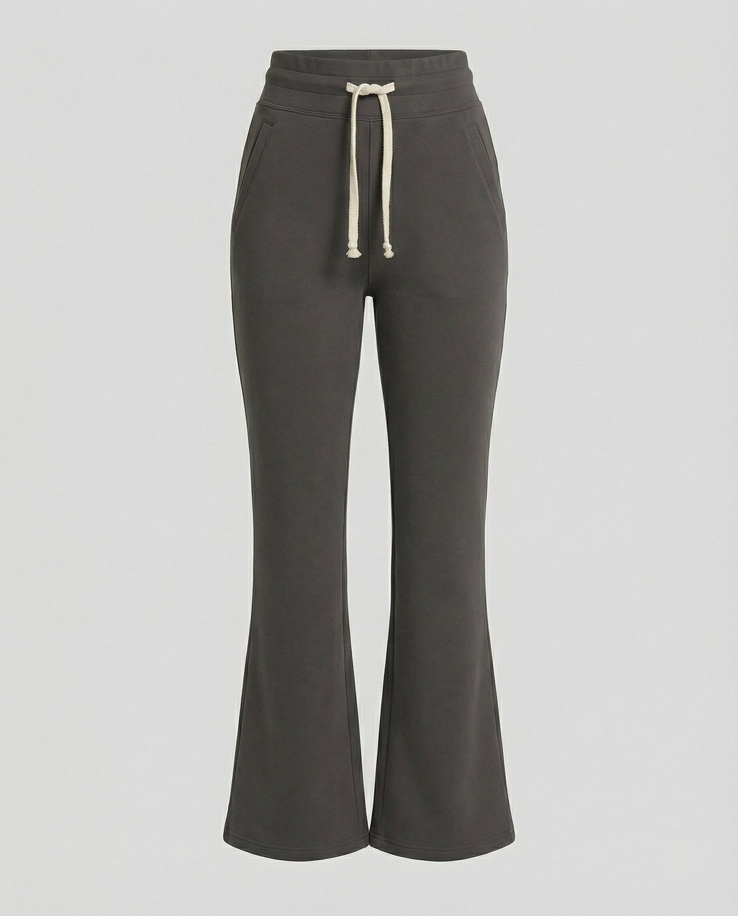 Damen Jogginghose Relax-Fit Grau Baumwolle