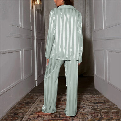 Damen Satin Pyjama Nachtwäsche Set