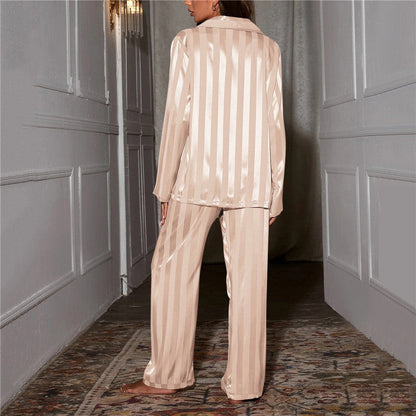 Damen Satin Pyjama Nachtwäsche Set
