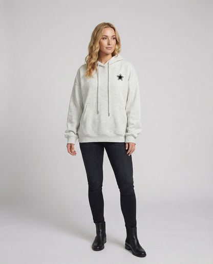 Damen Freizeitset Kapuzenpullover und Minirock Beige - Norvielle