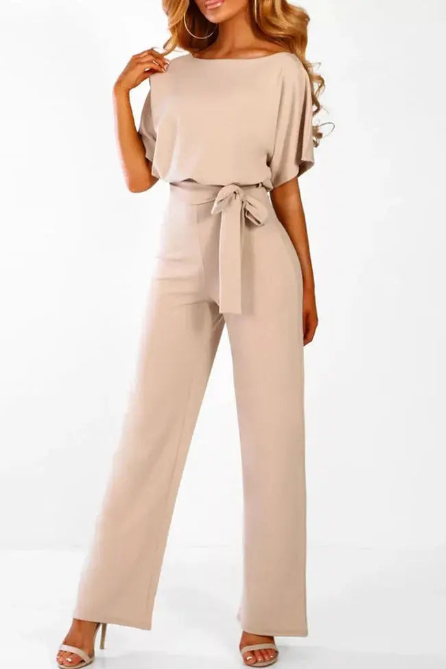 Damen Abendjumpsuit Lang Elegant - Norvielle