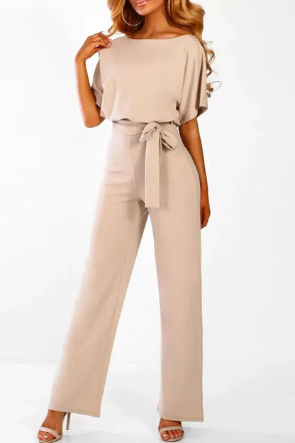Damen Abendjumpsuit Lang Elegant - Norvielle