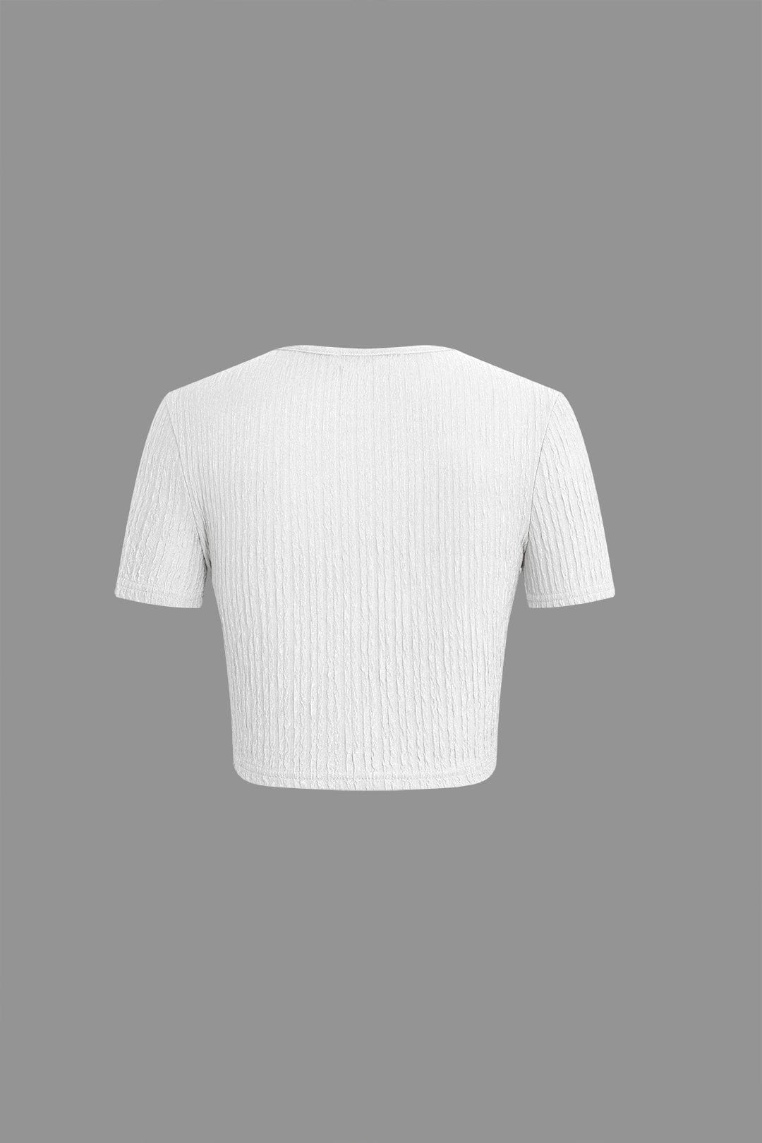 Damen Zweiteiliges Set Raffung Bekleidung