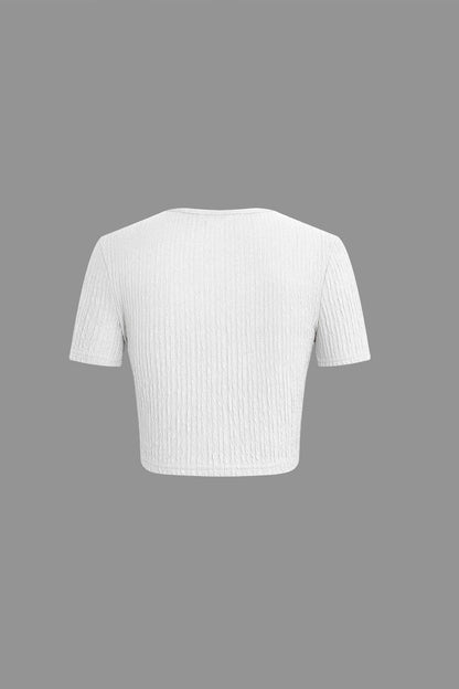 Damen Zweiteiliges Set Raffung Bekleidung
