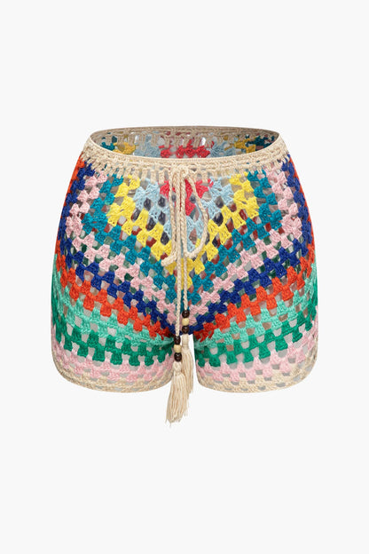 Boho Damen Zweiteiler Bustier Shorts Sommer