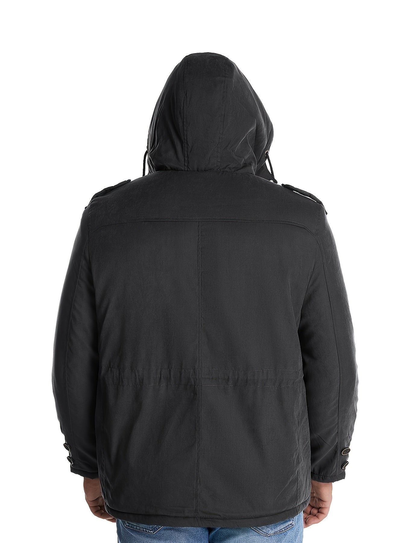 Herren Winterjacke Warme Kapuze Freizeitjacke