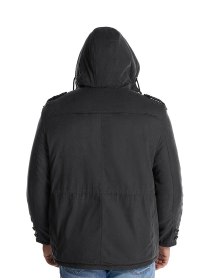 Herren Winterjacke Warme Kapuze Freizeitjacke