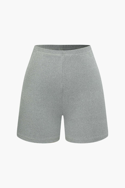 Damen Zweiteiler Set Bustier und Shorts