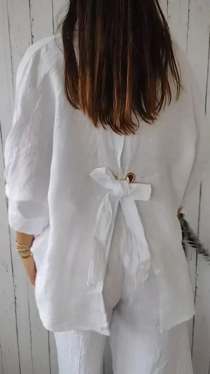 Damenbluse mit Knöpfen Elegantes Design Zeitlos