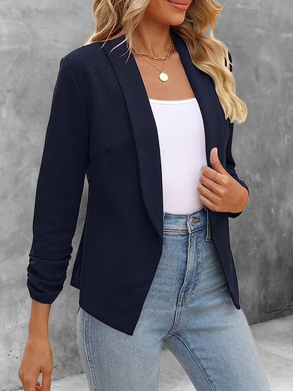 Damen Blazer Offene Vorderseite Modern