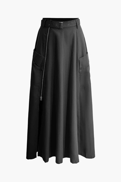 Damen Zweiteiler Set Crop Maxirock