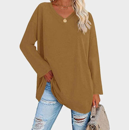 Damen Langarm Pullover Elegantes Design
