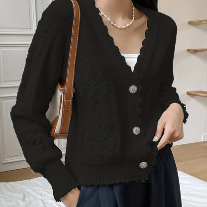 Damen Strickjacke Zeitlose Moderne Optik