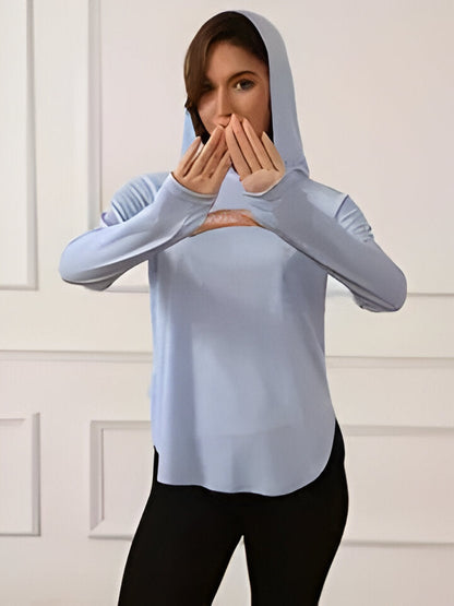 Damen Hoodie mit UV-Schutz und Kapuze