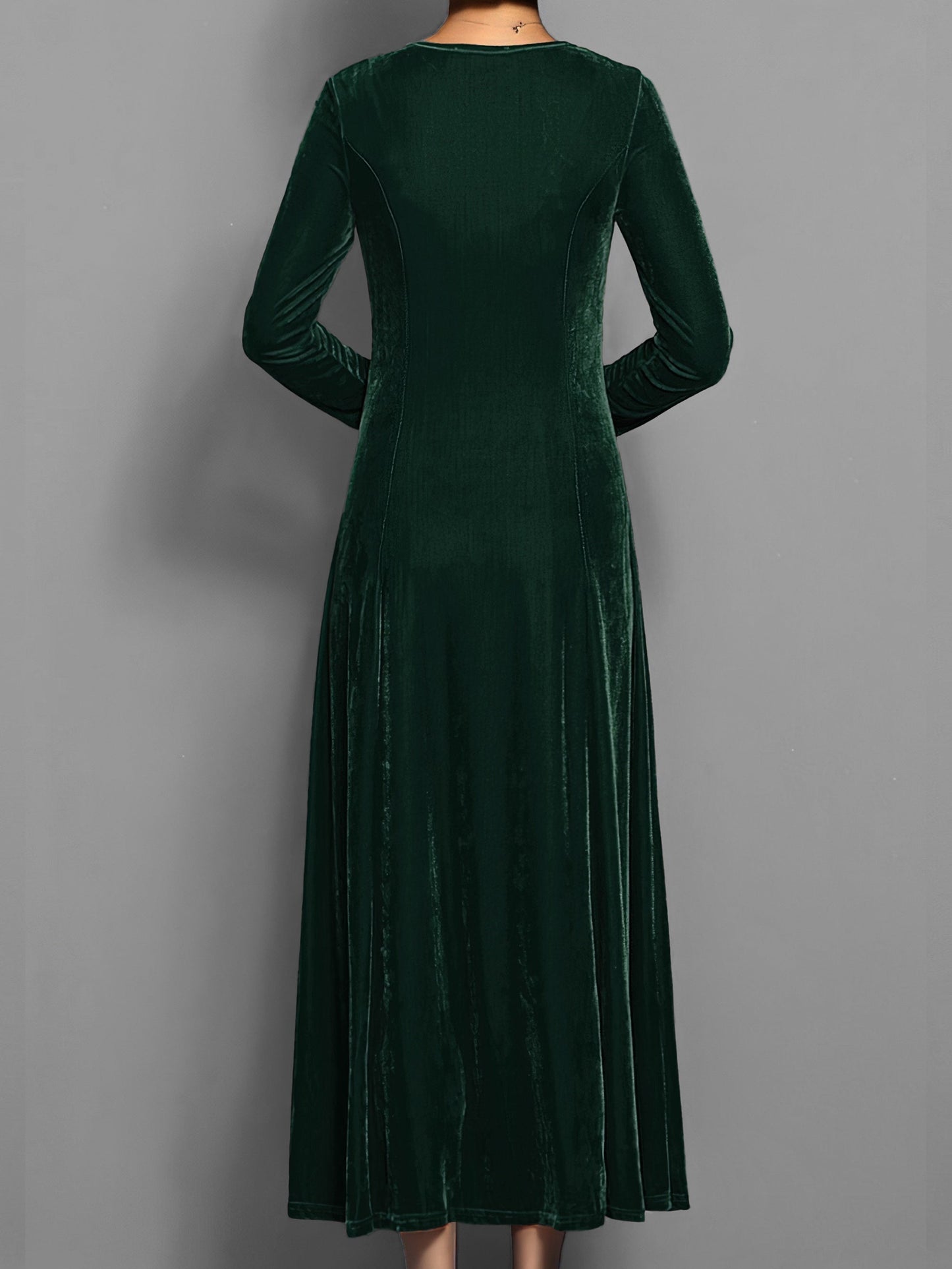Damen Abendkleid Lang Slim Fit Elegantes Kleid