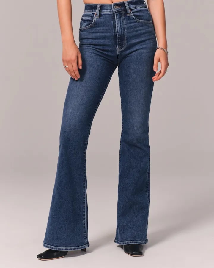 Damen Highwaist Jeans Flared Stilvoll